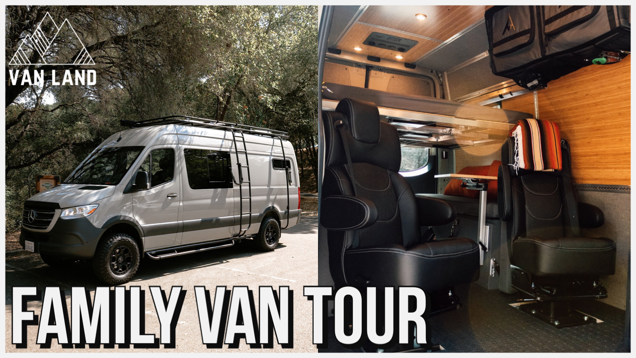 Family of Four 170” Sprinter Van Tour | Adventure Wagon Conversion Van Land