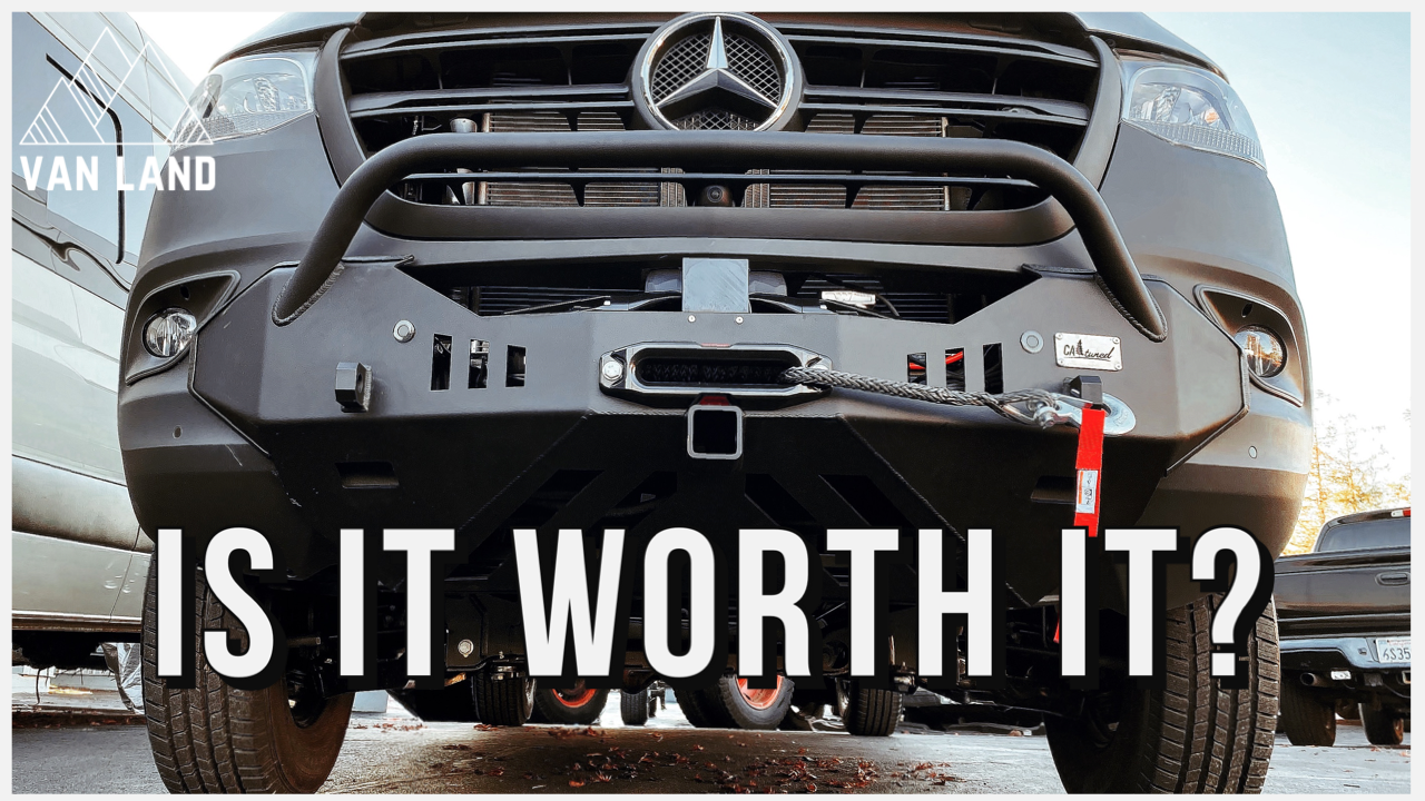 Sprinter Front Bumper & Winch | Is it Worth it? Van Land