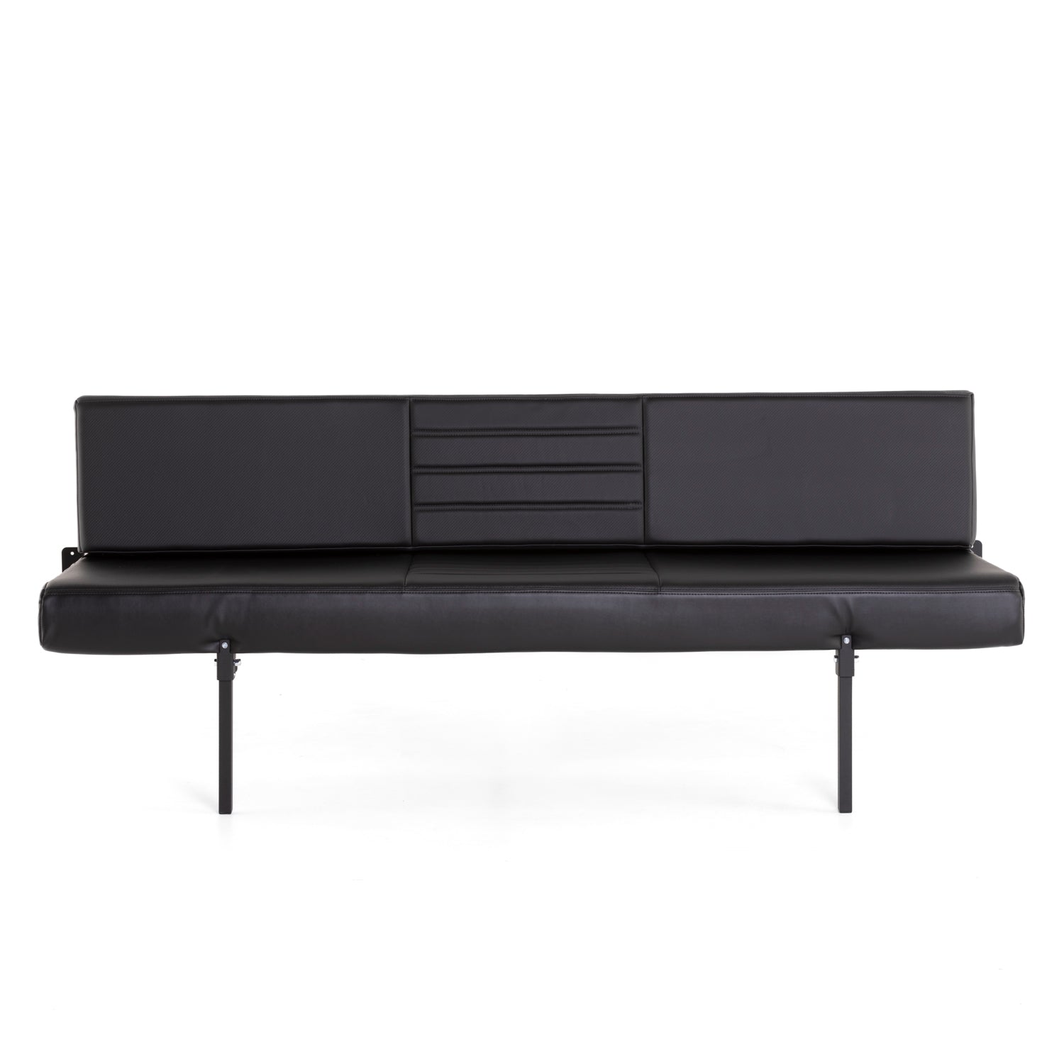 RB Components 76" Folding Bench Seat - Carbon Fiber Vinyl
