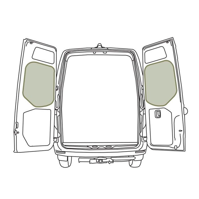 VanEssential Mercedes-Benz Sprinter VS30 Middle Rear Door Storage Panels (Pair)