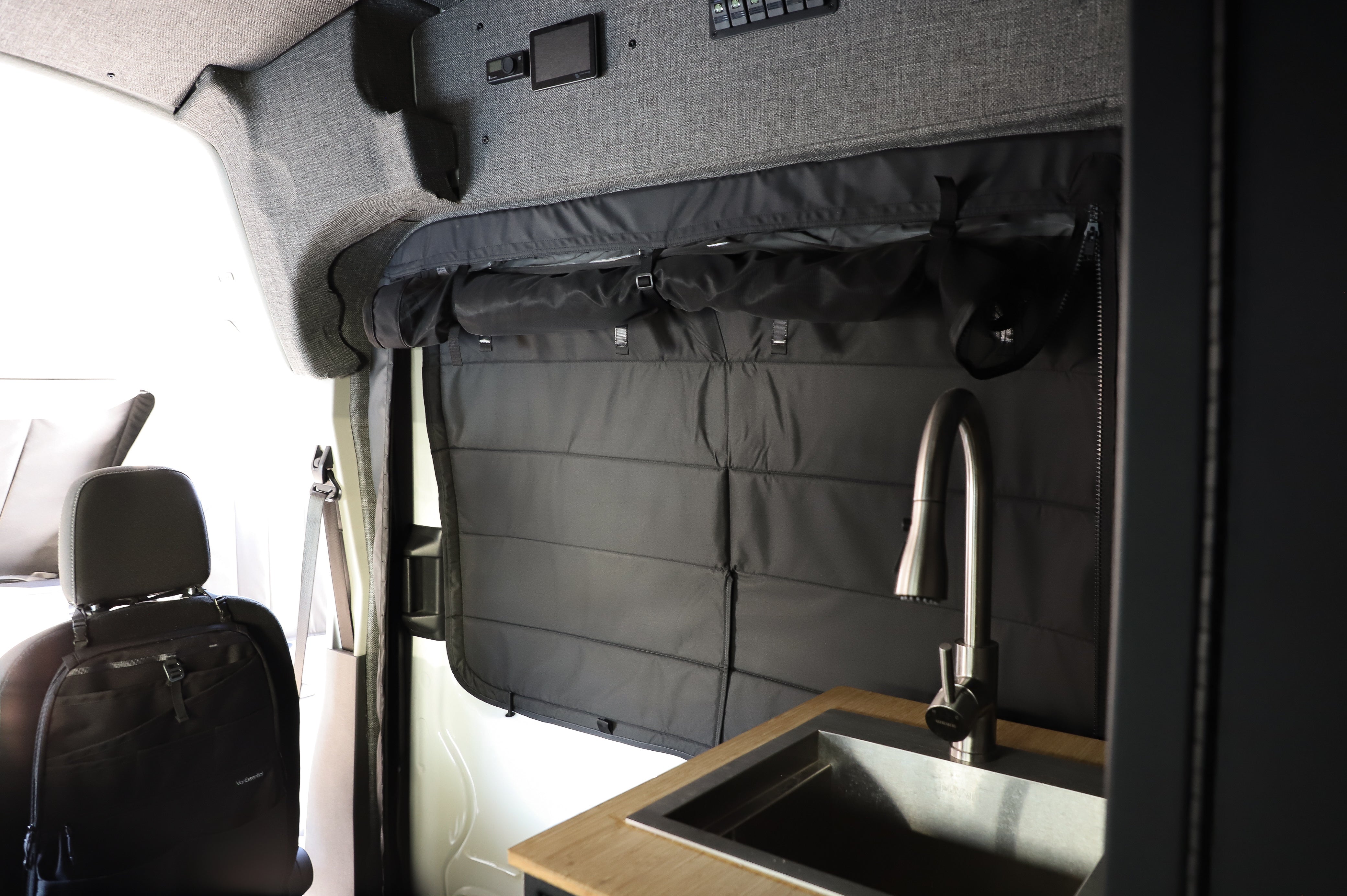 VanEssential Ford Transit Stealth Sliding Door Window Cover