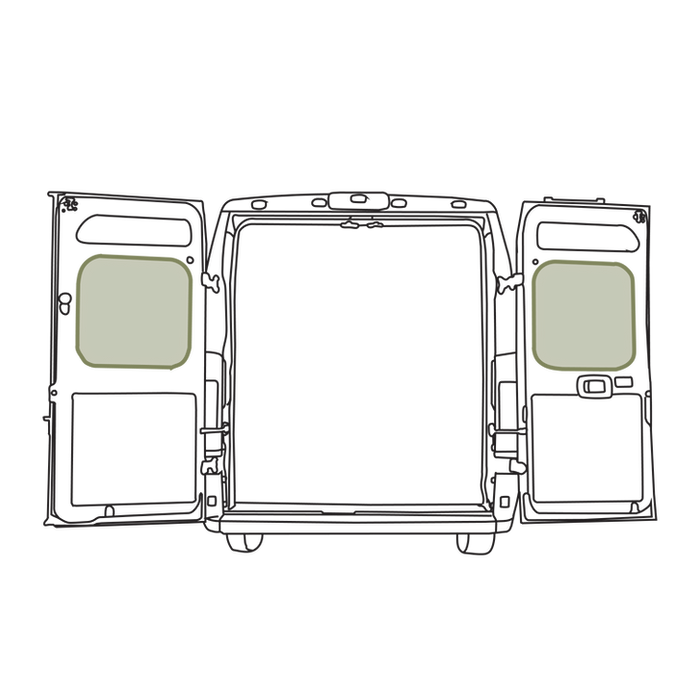 VanEssential Ram Promaster Middle Rear Door Storage Panels (Pair)