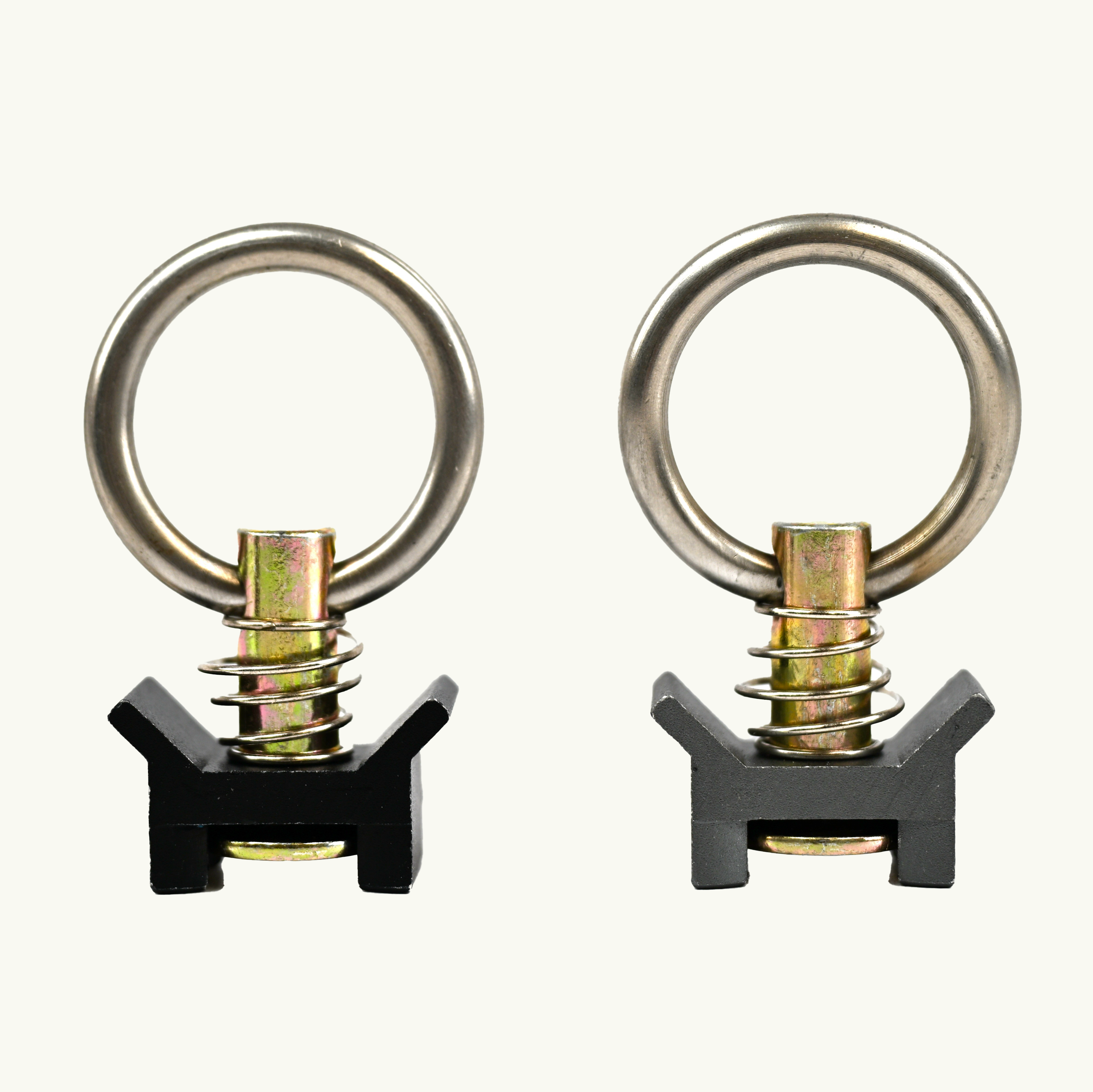 VanEssential Venture L-Track Adjustable Single Stud with Stainless Steel Ring (4 Pack)