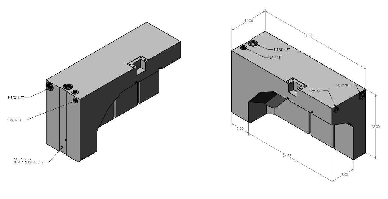 S&B Filters 34 Gallon Wheel Well Water Tank - Passenger Side - 2013+ Ram ProMaster 136", 159"/159"EXT (10-3020)