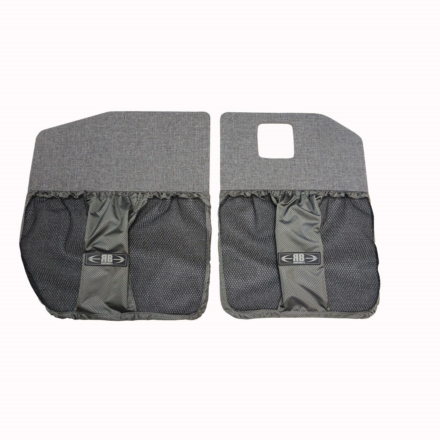 RB Components 2019+ Sprinter Van Rear Door Lower Stuff Bag Kit - w/Graphite Upholstered Panels