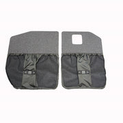 RB Components 2019+ Sprinter Van Rear Door Lower Stuff Bag Kit - w/Graphite Upholstered Panels