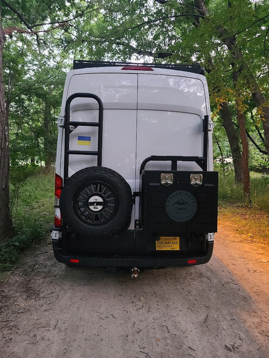 Rover Vans Tire Carrier & Ladder Combo for Ford Transit