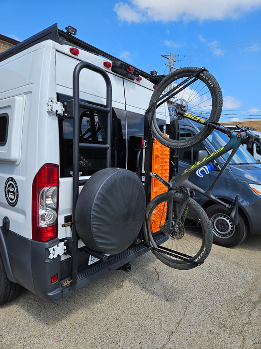 Rover Vans Tire Carrier & Ladder Combo for Ram ProMaster - Non Drill Through Version