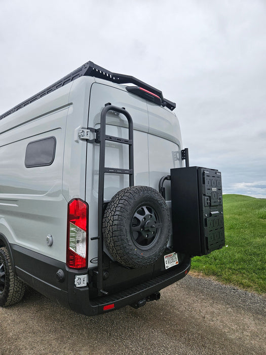 Rover Vans Tire Carrier & Ladder Combo for Ford Transit