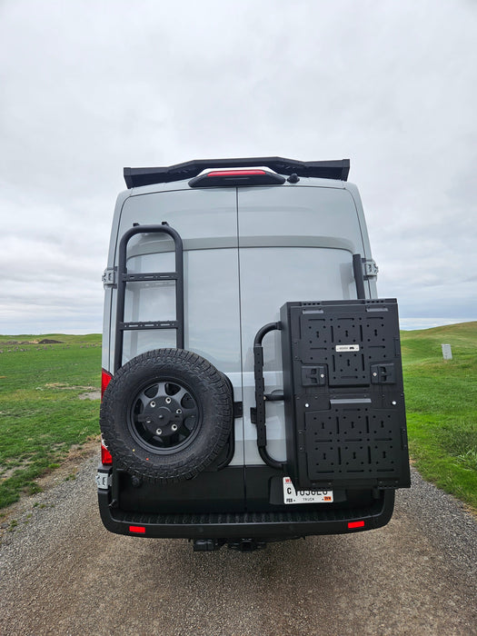 Rover Vans Tire Carrier & Ladder Combo for Ford Transit