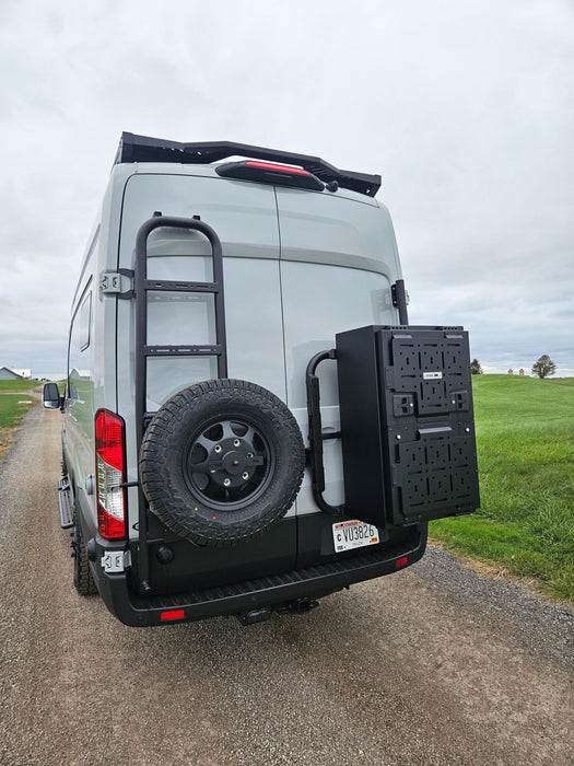 Rover Vans Tire Carrier & Ladder Combo for Ford Transit