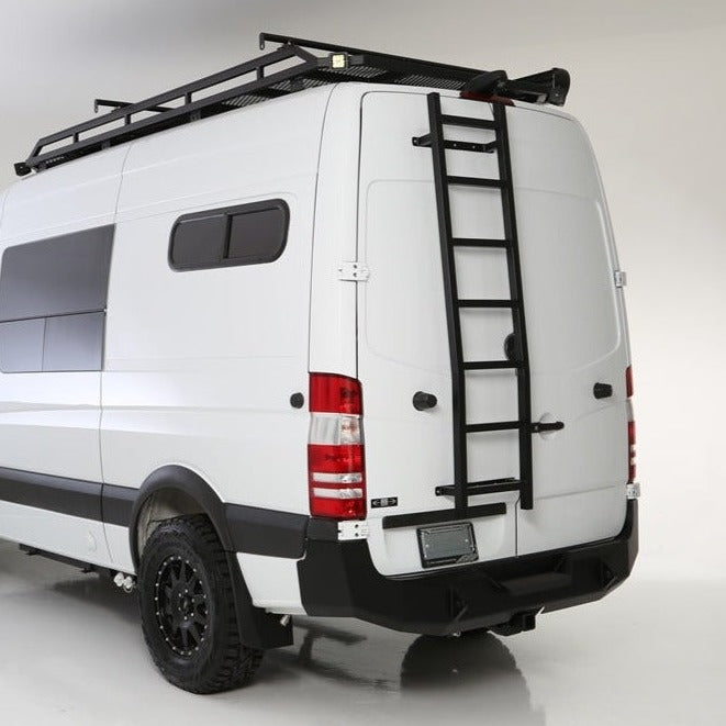 RB Components 2007+ Sprinter Van HD Rear Door Ladder - High Roof