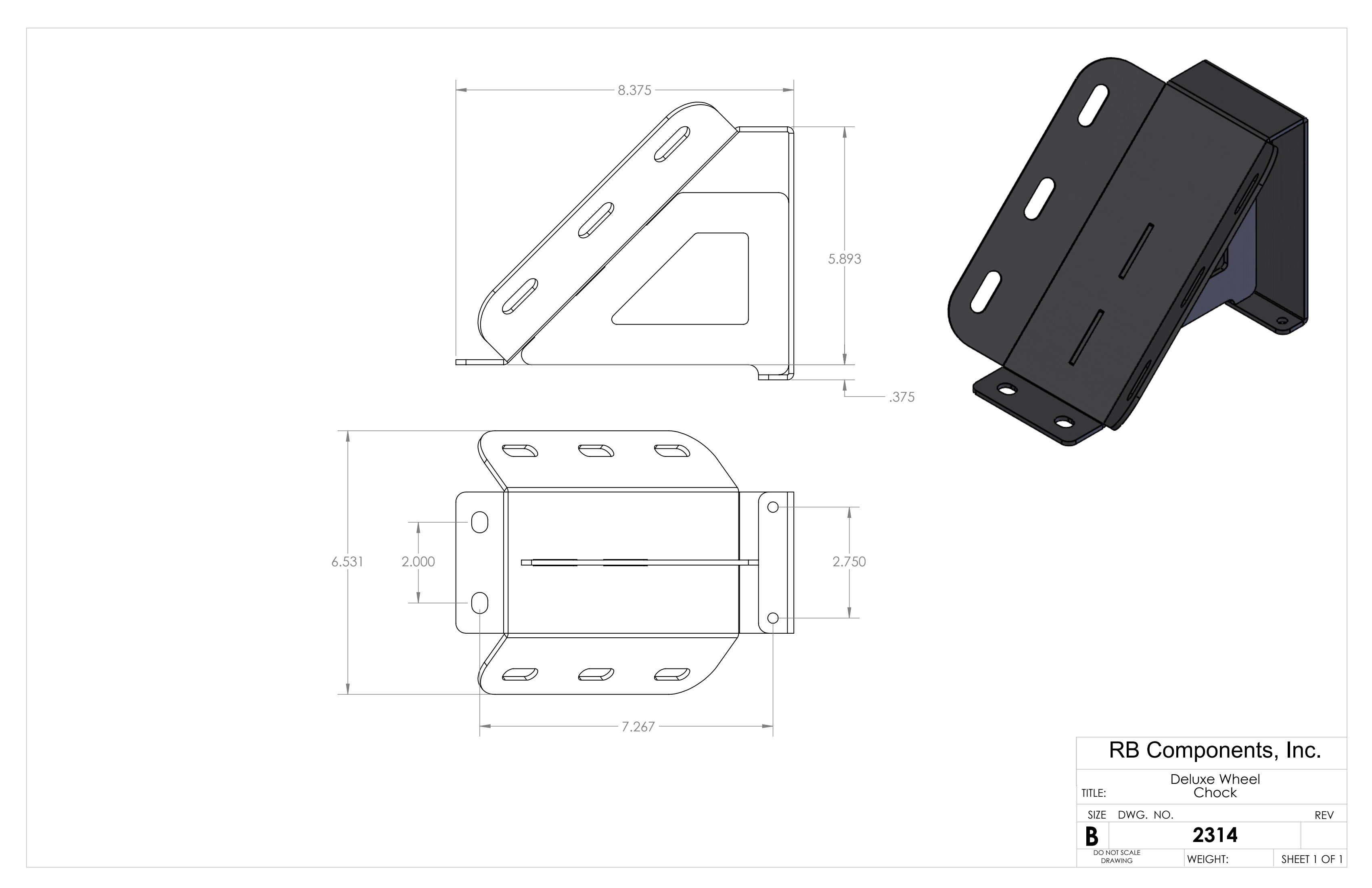RB Components Deluxe Wheel Chock