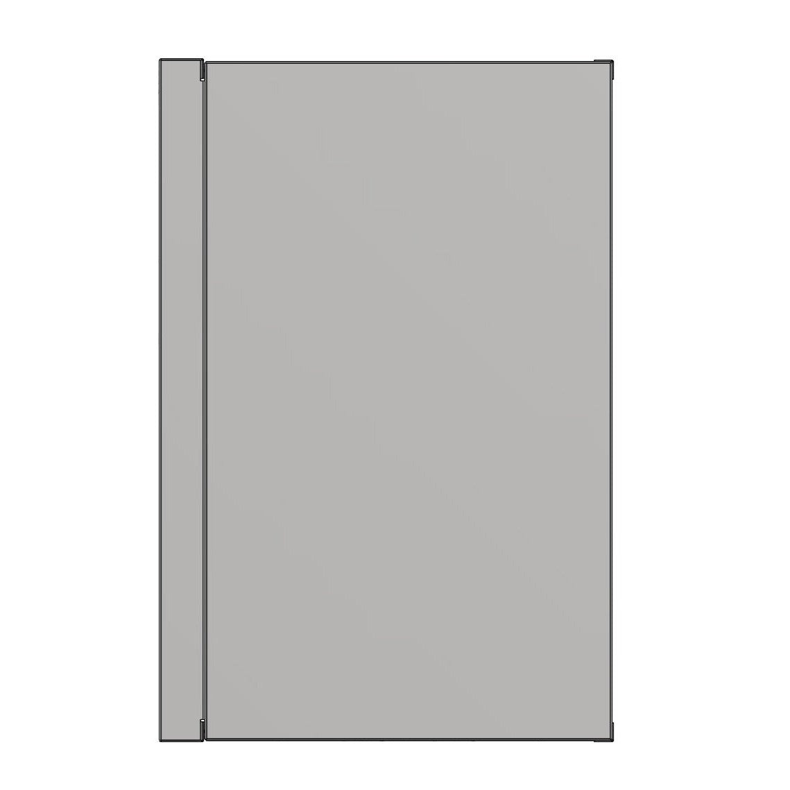 RB Components 56in Galley - Isotherm 130 Fridge Base Cabinet - Drawer System