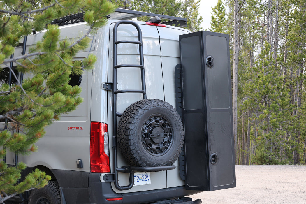 Sprinter two-in-one tire ladder carrier