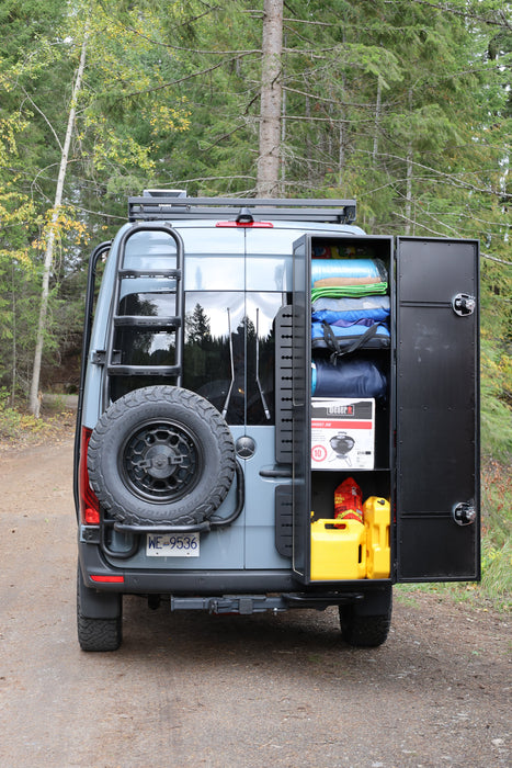 Sprinter two-in-one tire ladder carrier