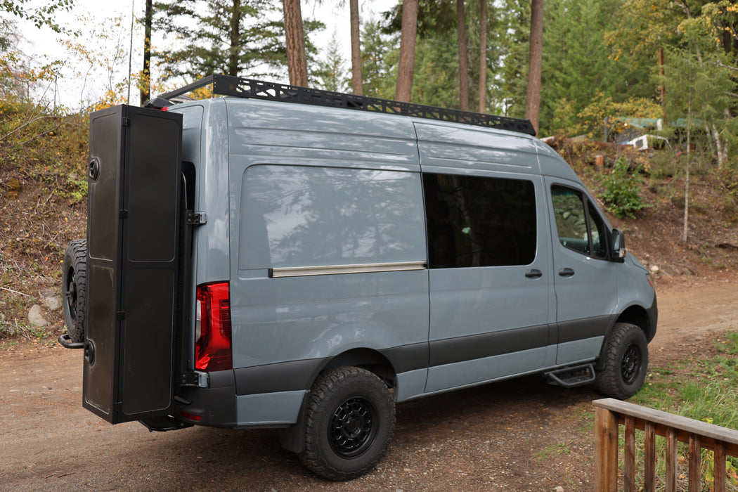 Sprinter two-in-one tire ladder carrier