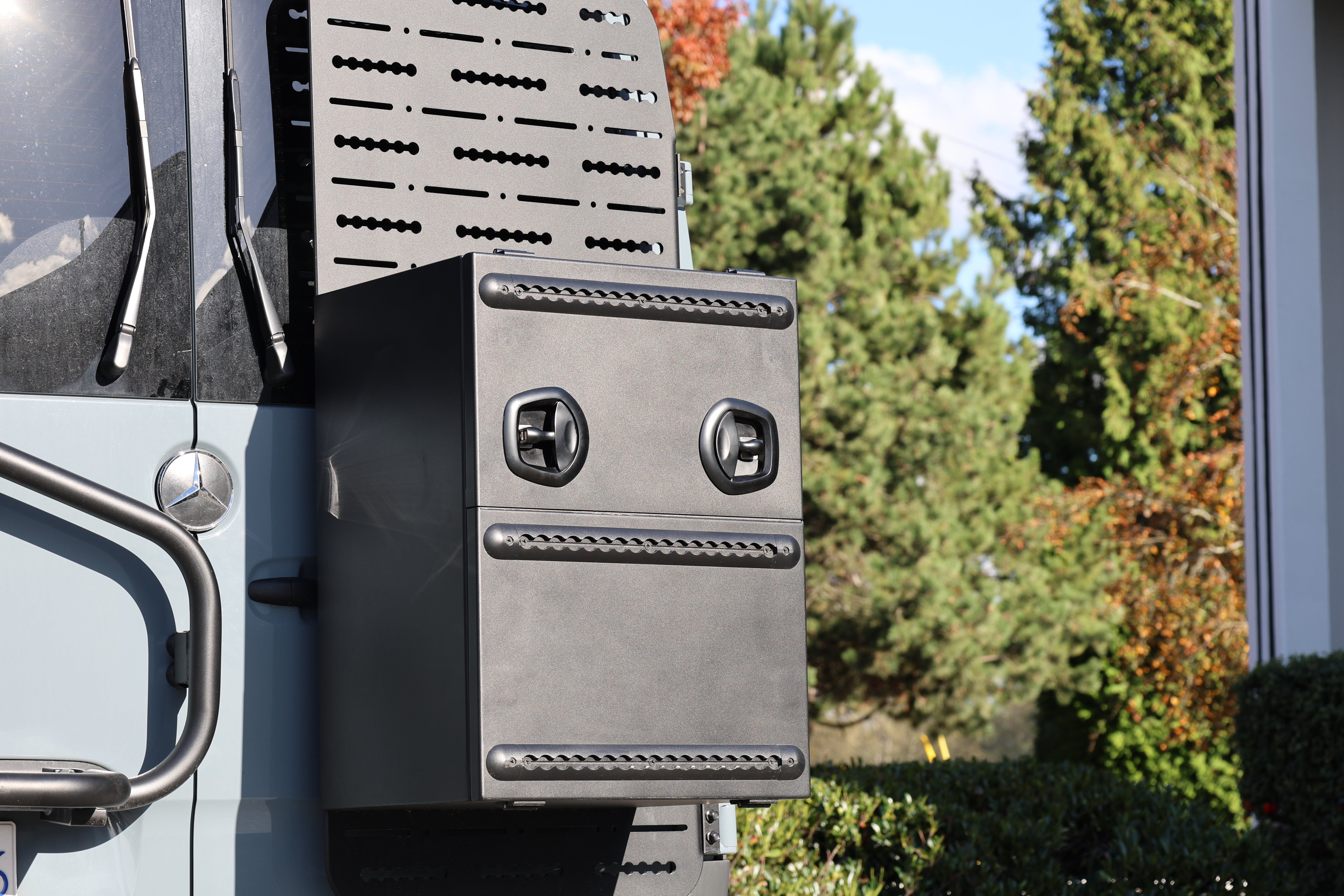 Aluminum Split Door Storage Box