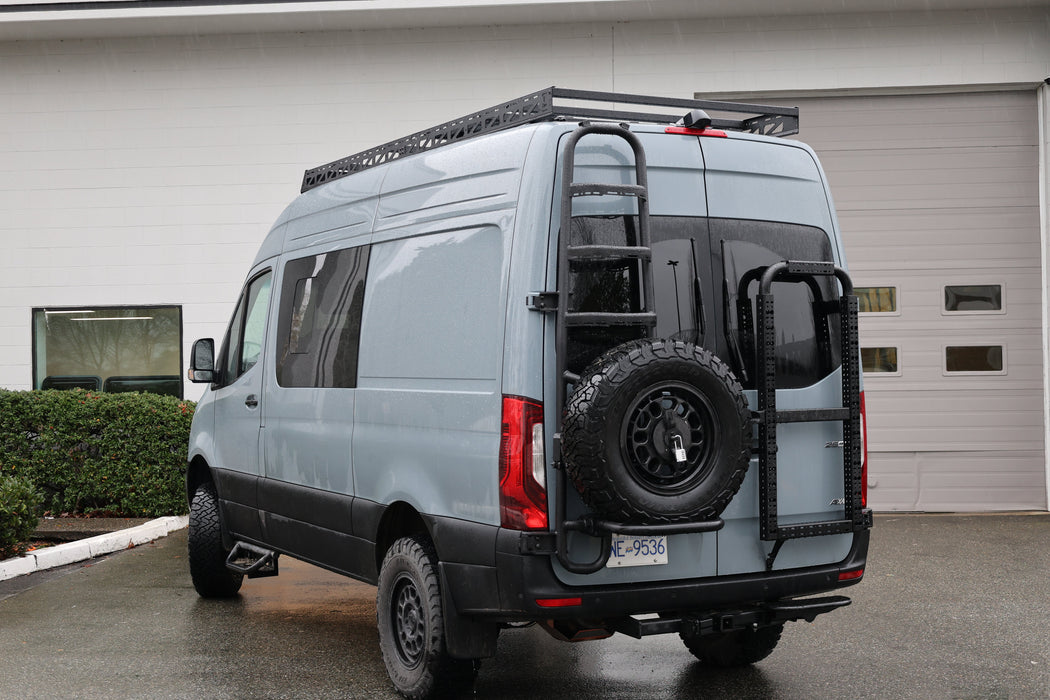 Sprinter two-in-one tire ladder carrier