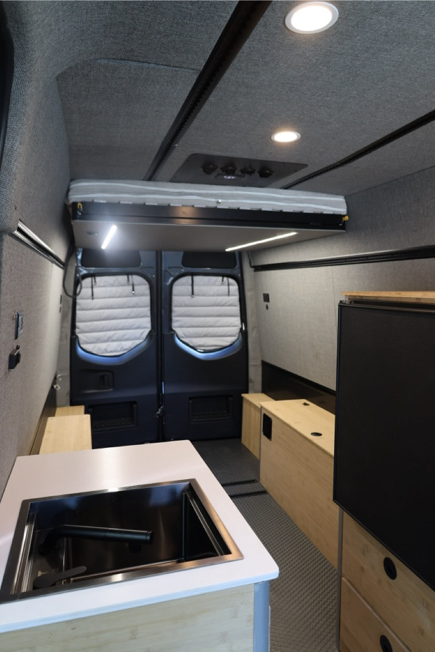 Tec Vanlife / RoamlabX Camper Van Expandable Elevator Bed