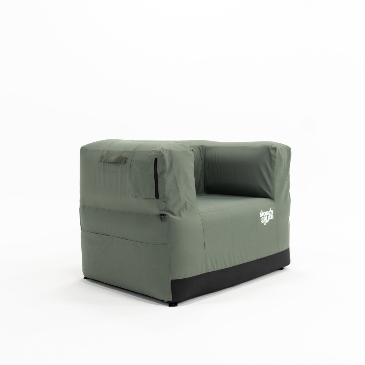 Slouch Couch Solo Inflatable Couch - Happy Camper Green