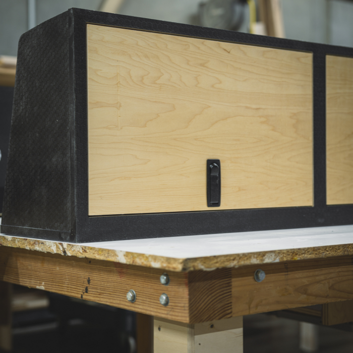 Serg Supply Transit Van Stealth Cabinet | Overhead Squared