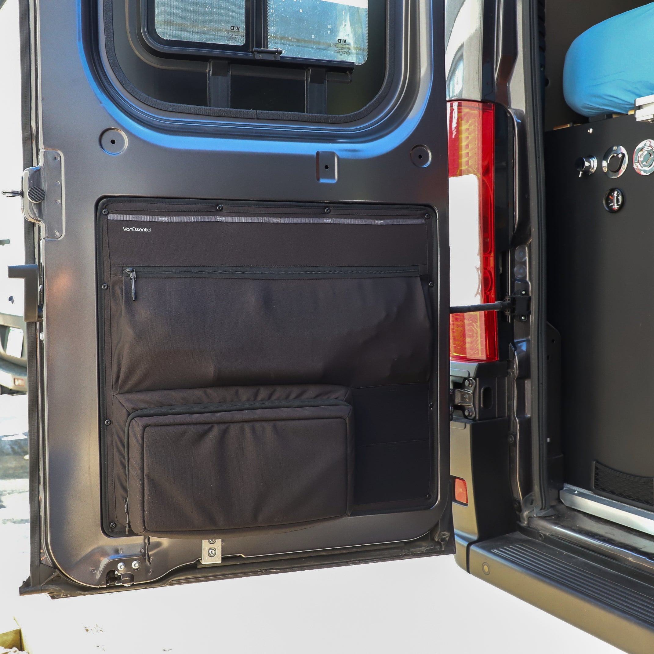 VanEssential Ram Promaster Lower Rear Door Storage Panels (Rear)