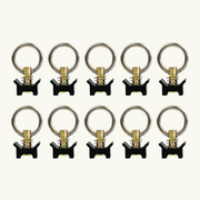 VanEssential Venture L-Track Adjustable Single Stud with Stainless Steel Ring (10 Pack)