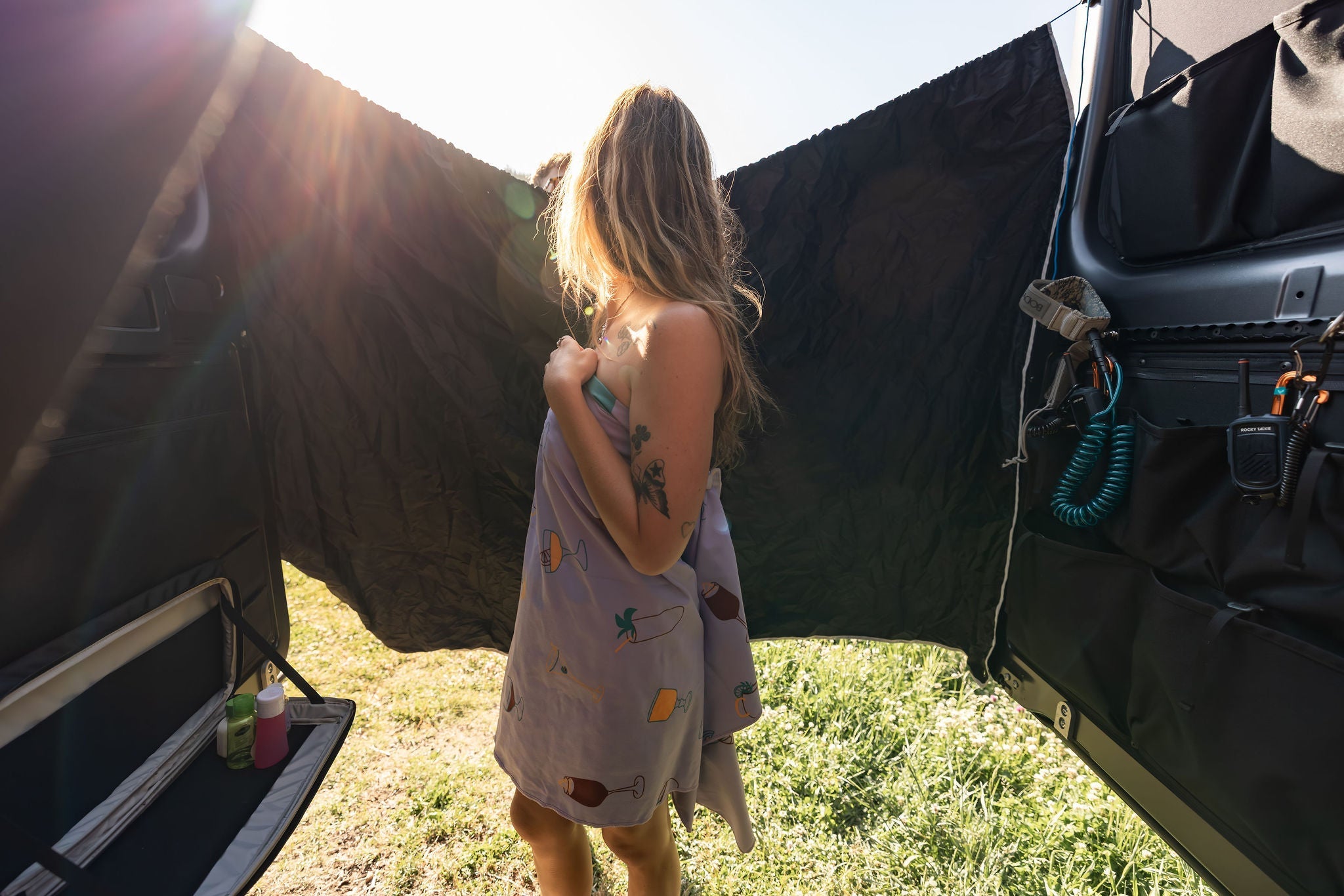 VanEssential Rear Door Shower Screen