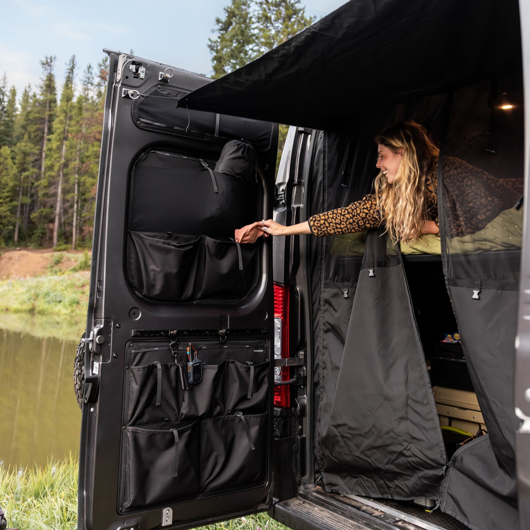 VanEssential Ram Promaster Middle Rear Door Storage Panels (Pair)