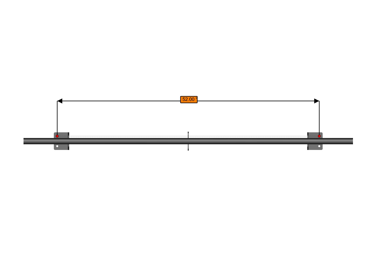RB Components Sprinter Roof Bar - High Roof - Standard
