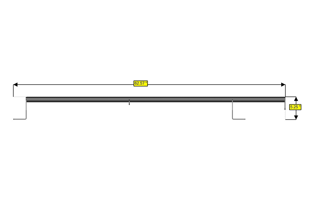 RB Components Sprinter Roof Bar - High Roof - Awning Provision