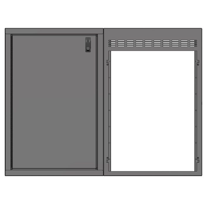 RB Components 48in Galley - Isotherm 130 Fridge Base Cabinet