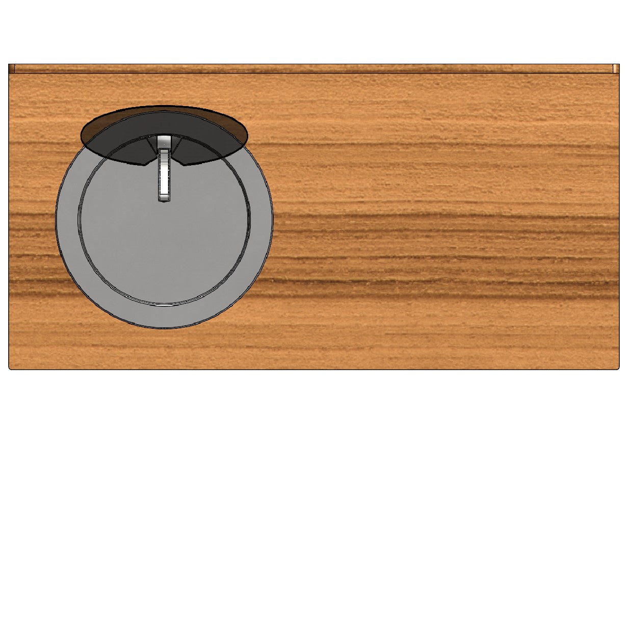 RB Components 48in Galley - Isotherm 130 Fridge Base Cabinet