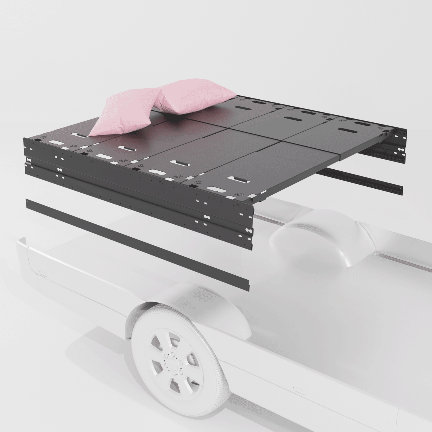 Van Wife Components 4 Panel Modular Bed System