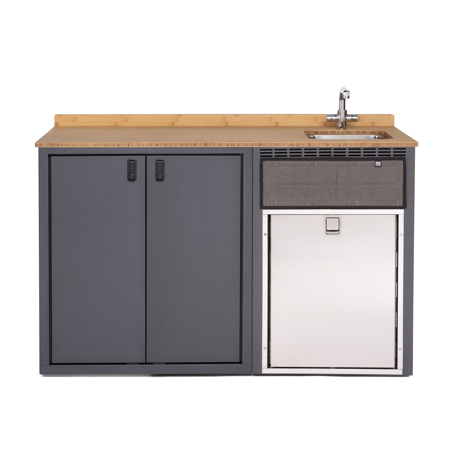 RB Components 56in Galley - Isotherm 85 Fridge Base Cabinet