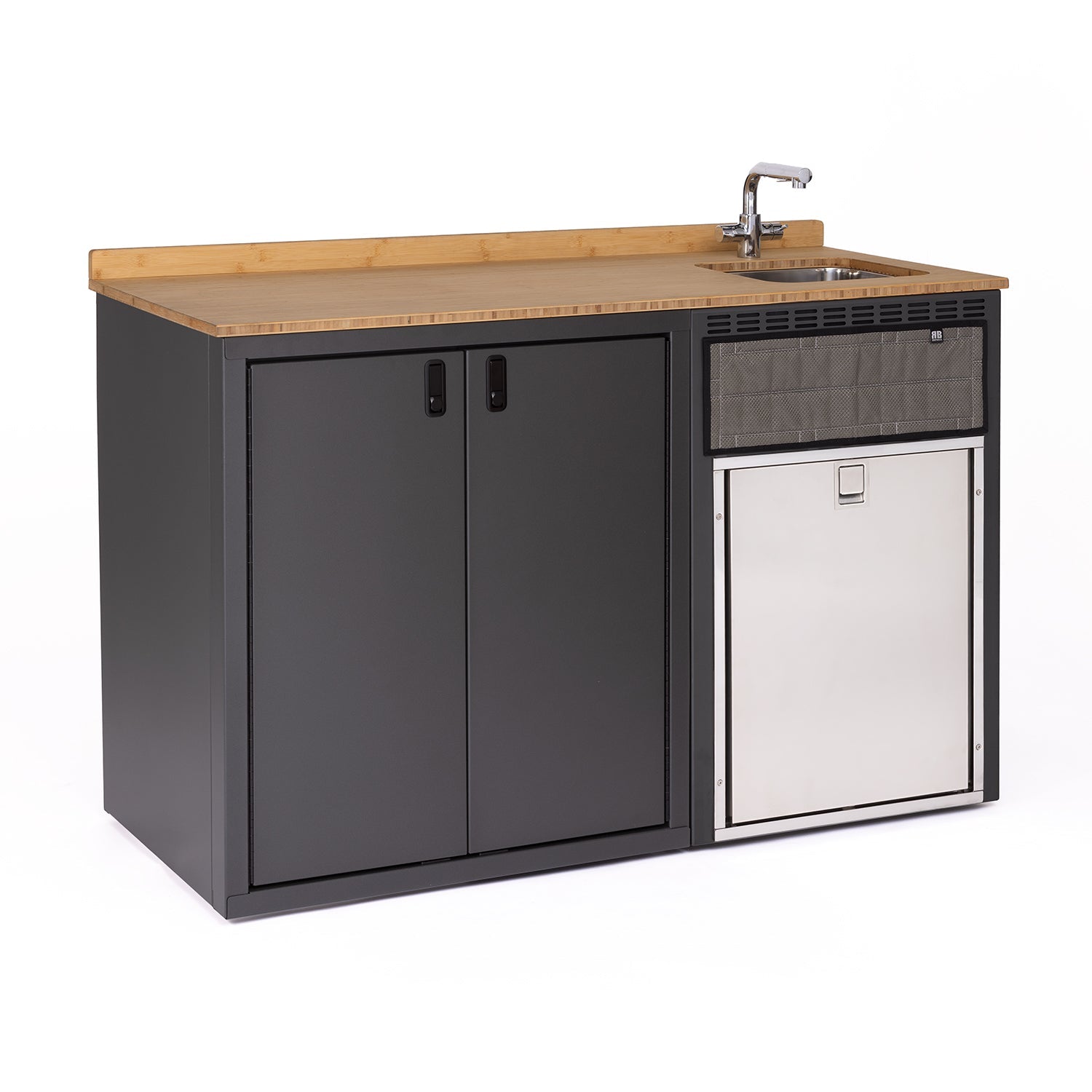 RB Components 56in Galley - Isotherm 85 Fridge Base Cabinet