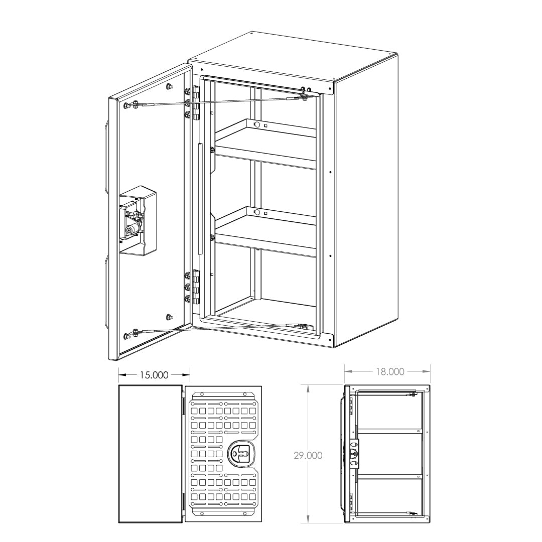 RB Components Rear Door Storage Box - Small