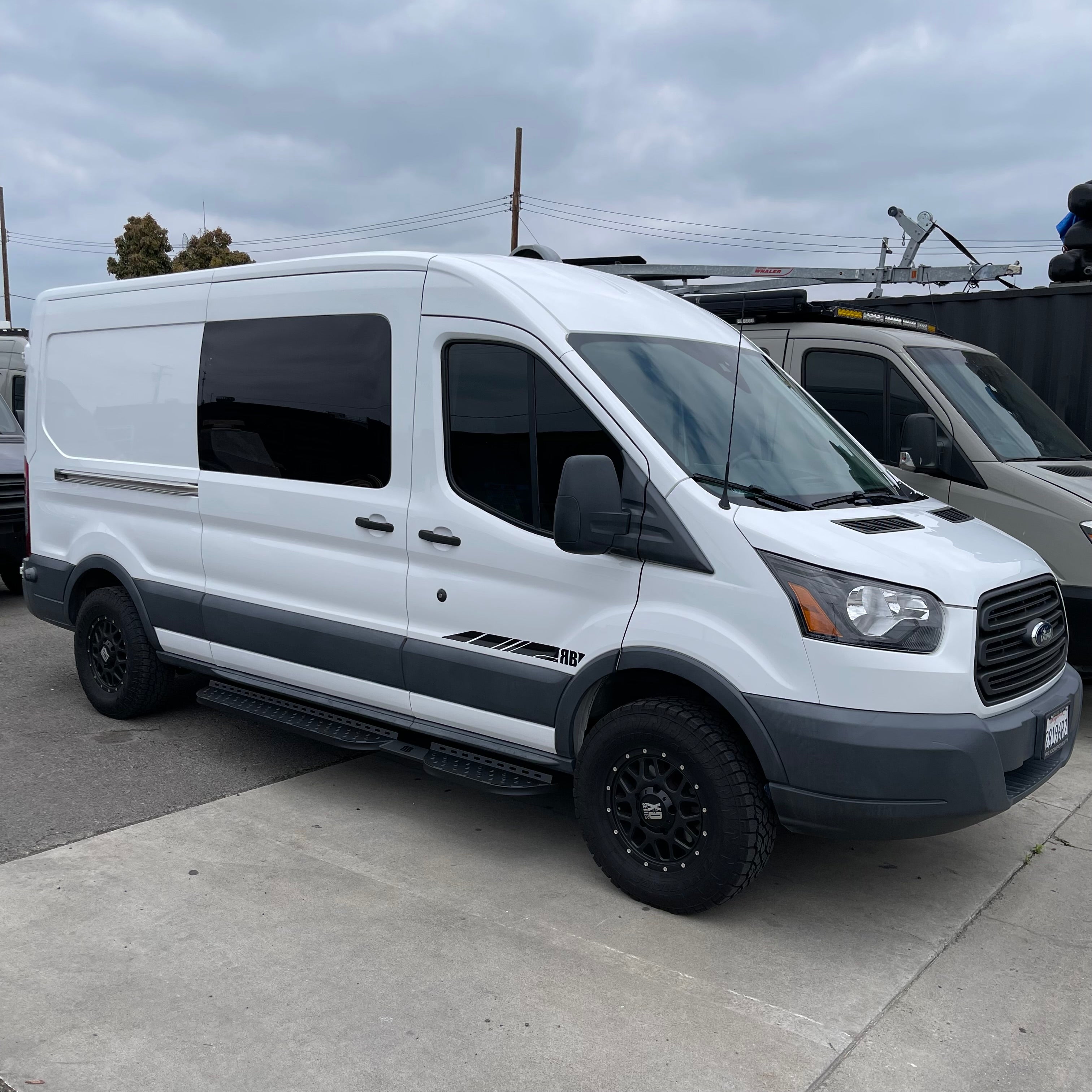 RB Components Transit Van Side Steps DSS,PSL