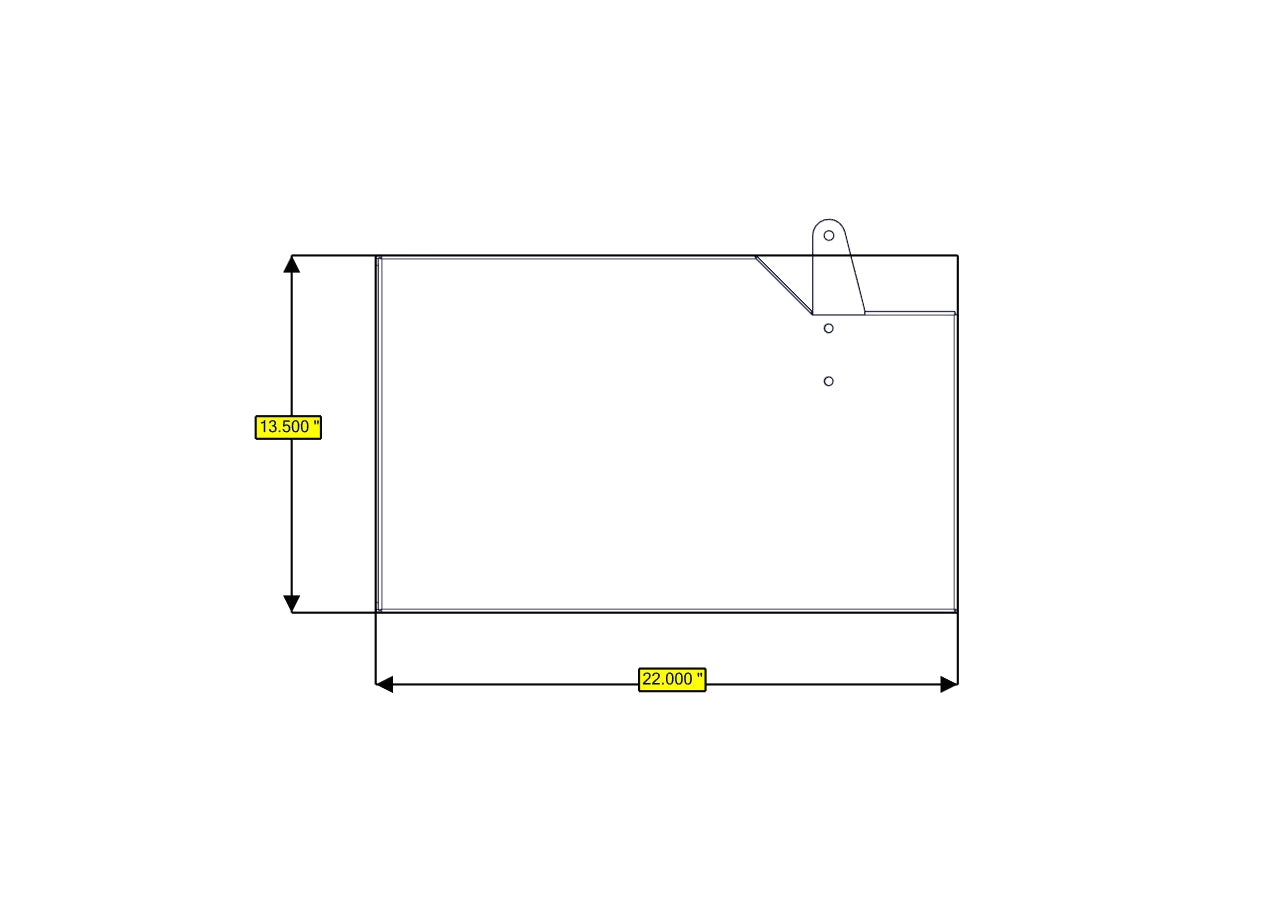 RB Components Sofa Storage Box, 76", Deep