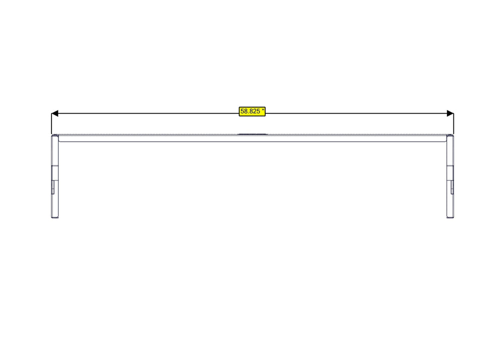 RB Components Sofa Storage Box, 58", Shallow