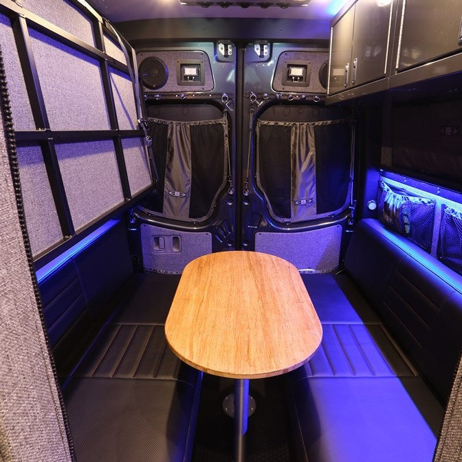 RB Components 20" x 36"  Obround Bamboo Table