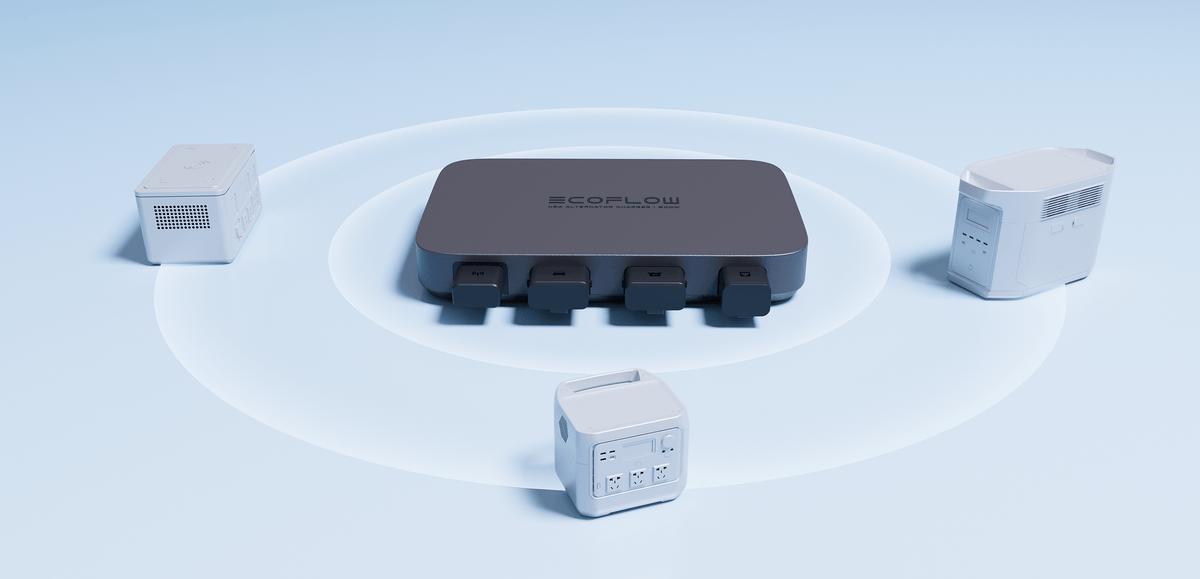 EcoFlow 500W Alternator Charger, GaN safety and thermal protection features