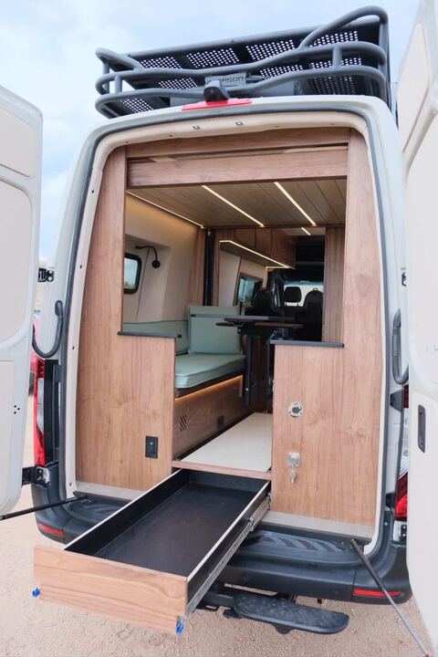 Tetravan Stainless Steel RV and Marine Shower Port System