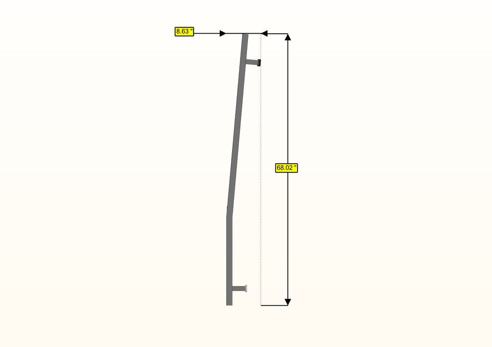 RB Components 2007+ Sprinter Van HD Rear Door Ladder - High Roof