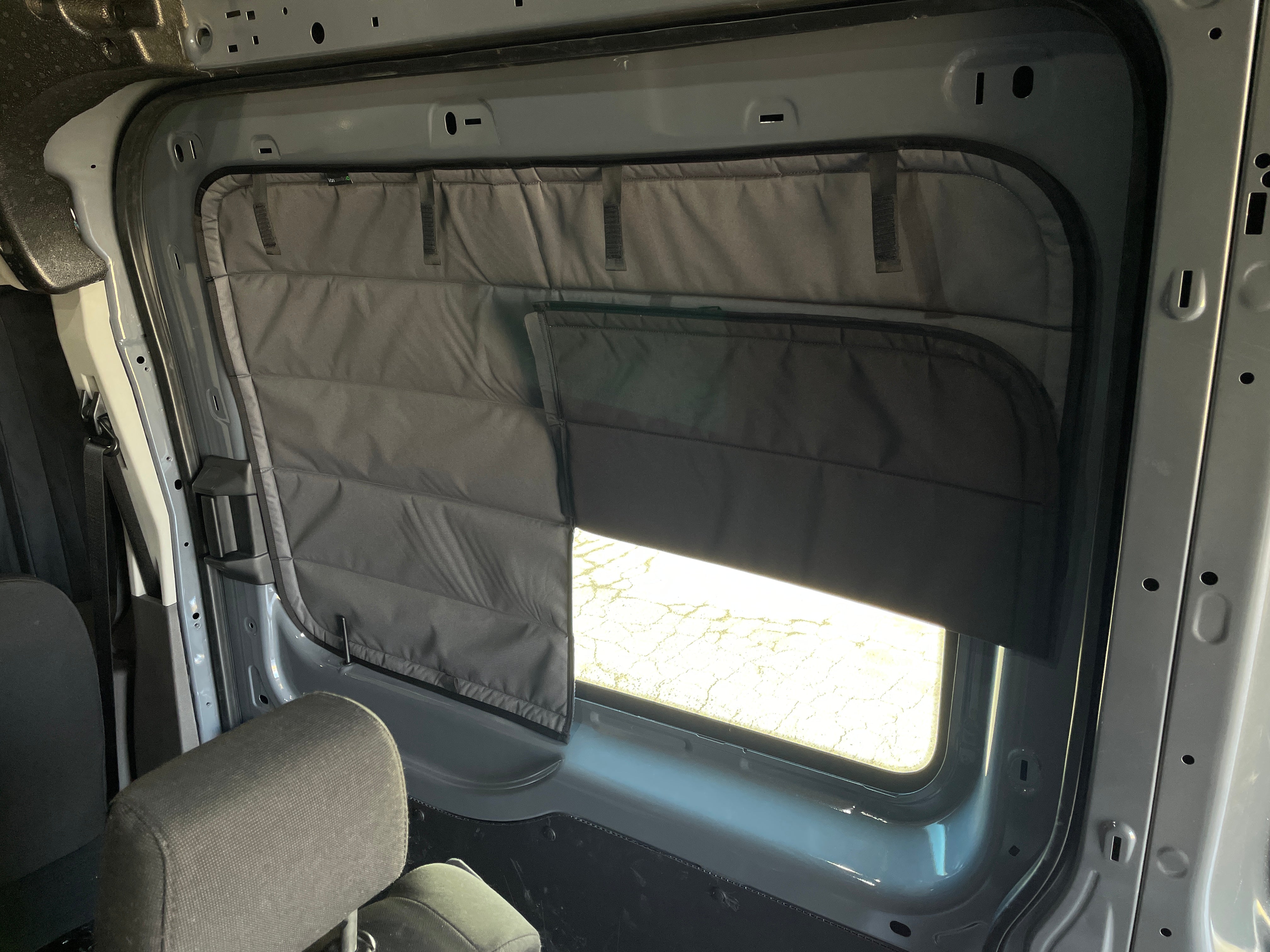 VanEssential Ford Transit Stealth Sliding Door Window Cover