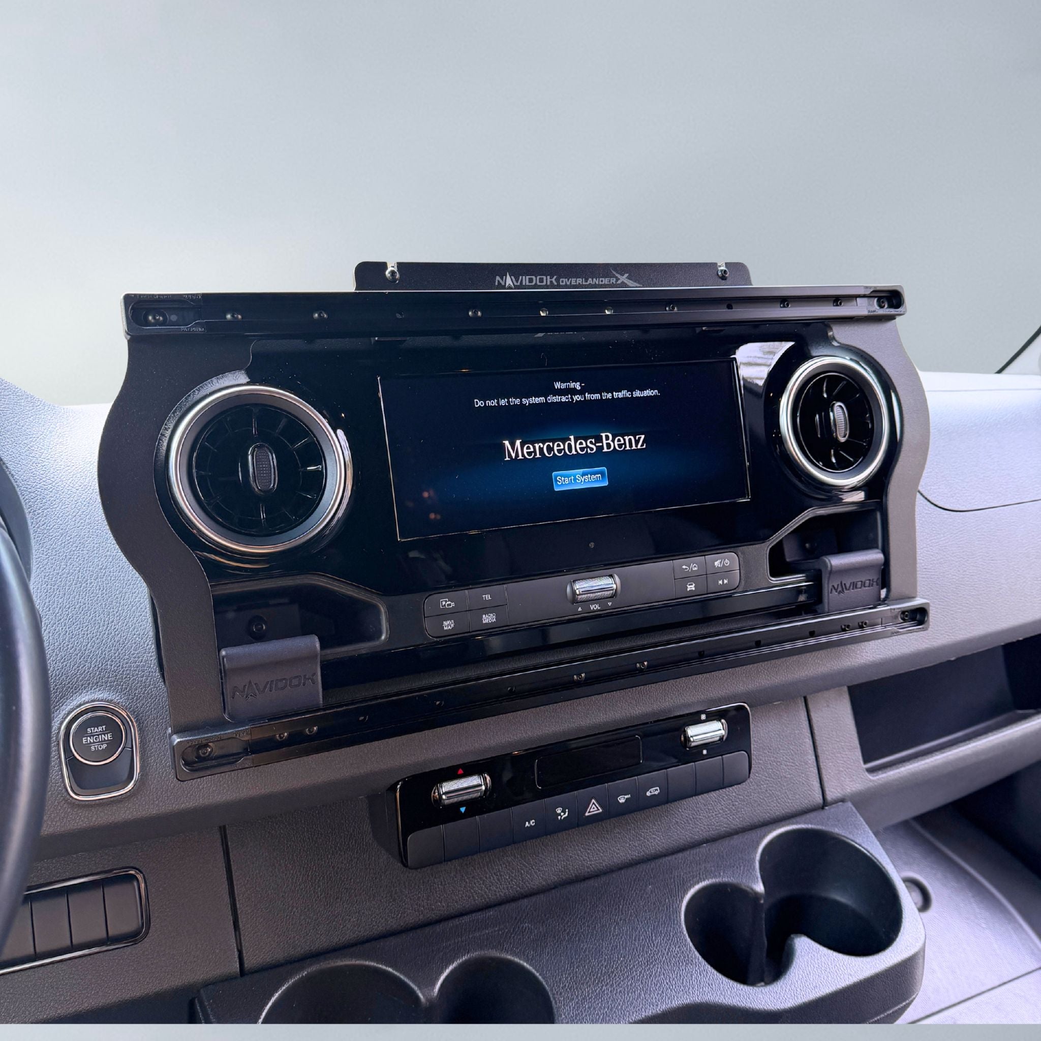 Terra X NAVIDOK Overlander X - No Drill - Dash Mount for Mercedes Sprinter