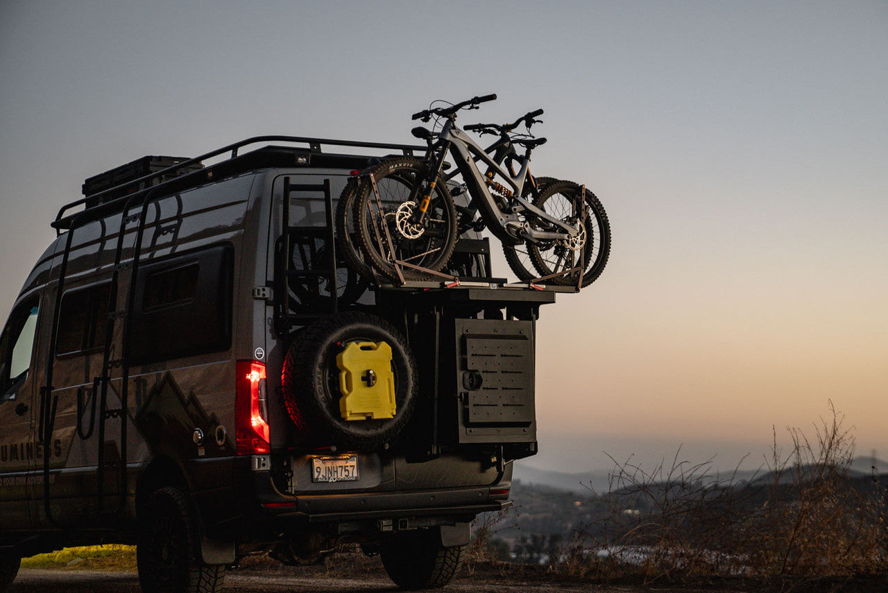 Aluminess 2019+ Mercedes Sprinter PowerLift Bike Rack - Van Land