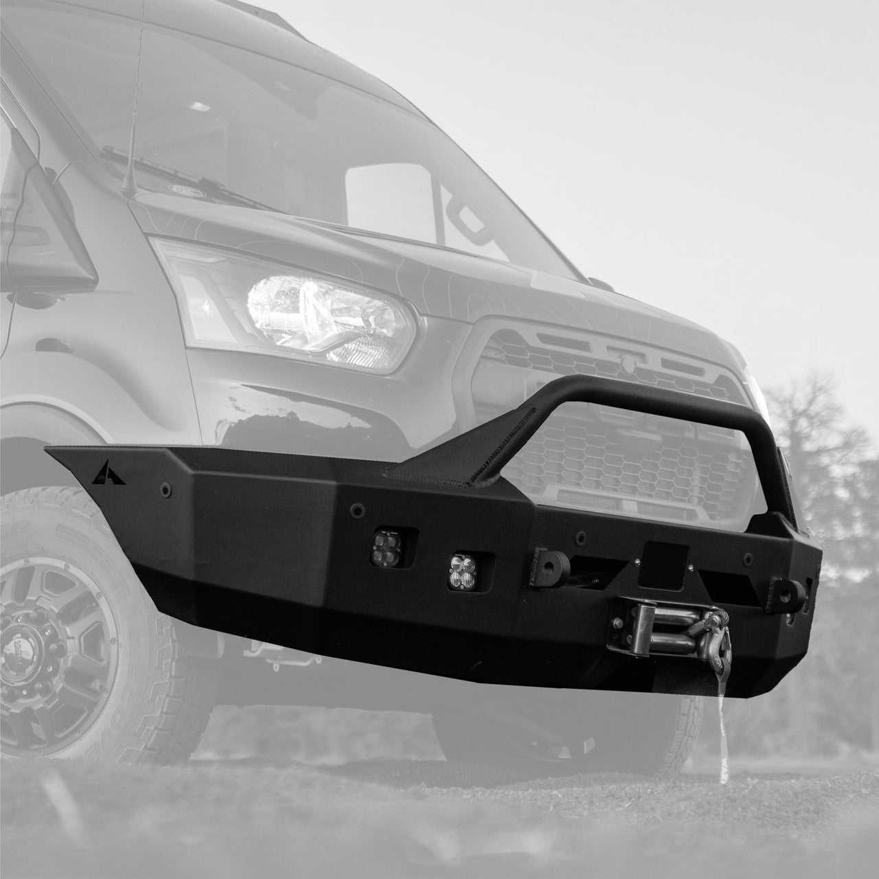 Aluminess 2020+ Ford Transit Front Winch Bumper With Bull Bar