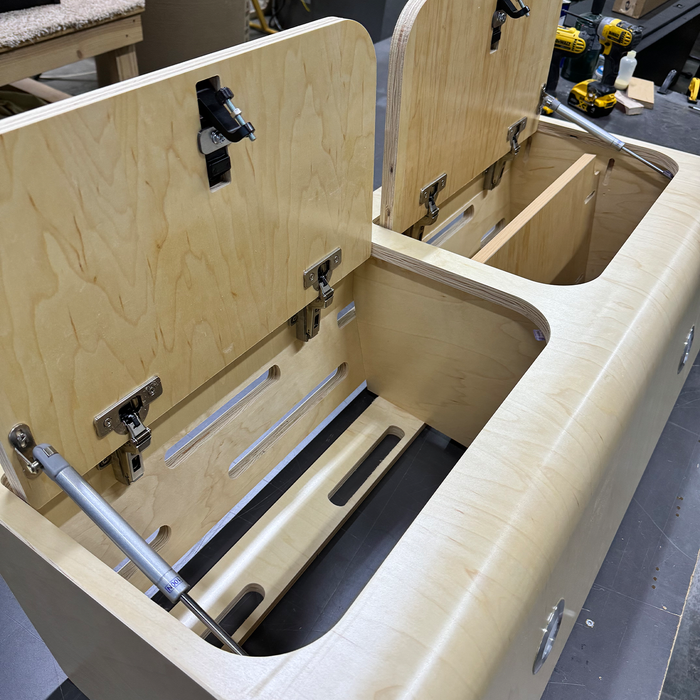 SergSupply Aero Overhead Van Cabinet - Rounded